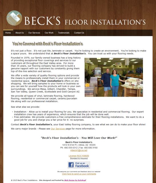 Beck's Floor Installation's - Mesa, AZ